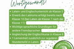 Latein plus Englisch-Modul